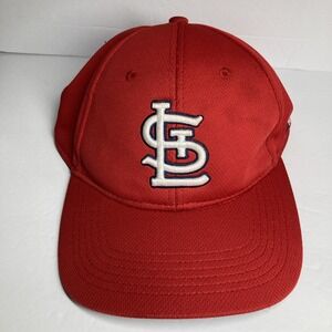 St Louis Cardinals Hat‎ Cap Adult Red Adjustable MLB Baseball Logo STAINS